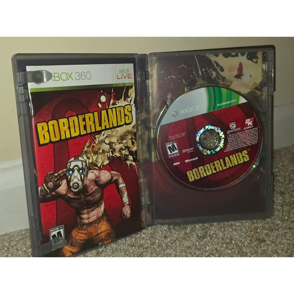 Borderlands Xbox 360 Game Complete Original w/ Manual Gearbox‎ 2K